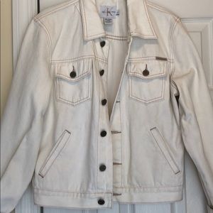 White Denim JACKET
